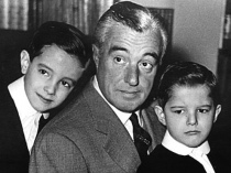 Vittorio de Sica con i suoi figli