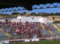 I tifosi dell'Ancona non hanno fatto mancare il loro sostegno nemmeno oggi